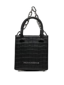 Stolen Girlfriends Club sac cabas Tour Buddy à effet peau de crocodile - Noir