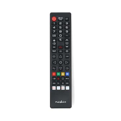 Nedis Vervangende Afstandsbediening | Geschikt voor: LG | Voorgeprogrammeerd | 1 Apparaat | Amazon Prime / Disney + Button / Netflix Knop | Zwart -