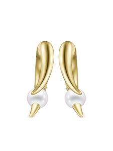 TASAKI boucles d'oreilles Collection Line Danger Horn Plus en or 18ct