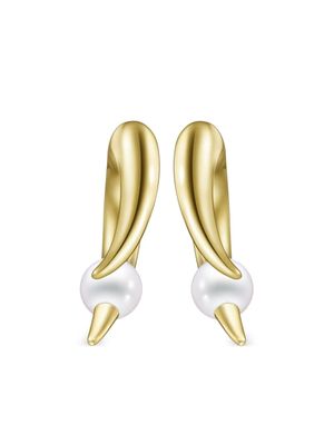 TASAKI boucles d'oreilles Collection Line Danger Horn Plus en or 18ct