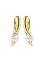 TASAKI boucles d'oreilles Collection Line Danger Horn Plus en or 18ct