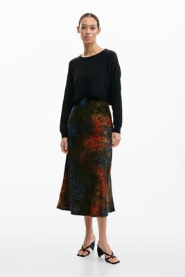 2-in-1 jurk met dierenprint - GREEN - XS