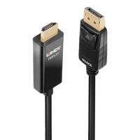 LINDY 40928 DisplayPort-kabel Aansluitkabel DisplayPort-stekker, HDMI-A-stekker 5 m Zwart