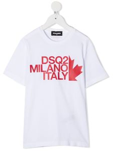 DSQUARED2 KIDS t-shirt à logo imprimé - Blanc