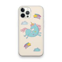 Vliegende eenhoorn: iPhone 12 Pro Max Transparant Hoesje