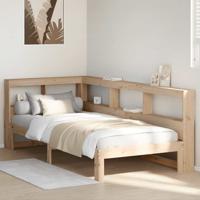 Bed met boekenkast zonder matras massief grenenhout 90x190 cm Bed met boekenkast zonder matras massief grenenhout 90x190 cm