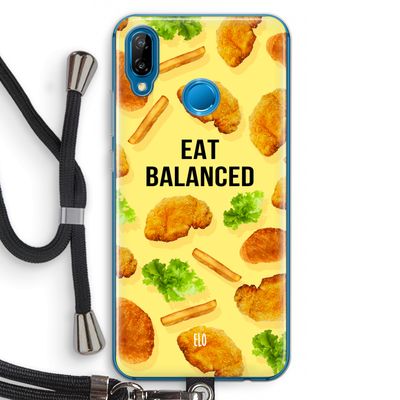 Eat Balanced: Huawei P20 Lite Transparant Hoesje met koord