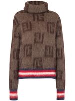 Balmain pull à imprimé monogrammé - Marron