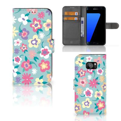 Samsung Galaxy S7 Edge Hoesje Flower Power Samsung Galaxy S7 Edge Hoesje Flower Power