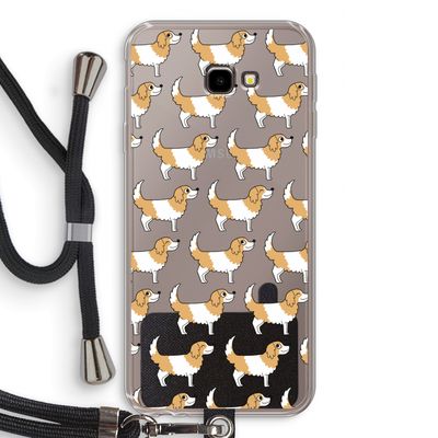 Doggy: Samsung Galaxy J4 Plus Transparant Hoesje met koord