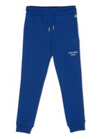 Calvin Klein Kids pantalon de jogging à logo brodé - Bleu - thumbnail