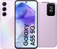 Samsung Galaxy A55 256GB Roze 5G + Smart View Book Case Roze - thumbnail