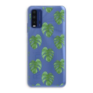 Monstera leaves: Xiaomi Redmi 9T Transparant Hoesje
