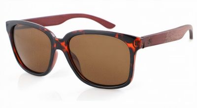 Wave Hawaii zonnebril Whip wayfarer UV400 hout bruin Wave Hawaii zonnebril Whip wayfarer UV400 hout bruin
