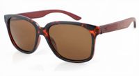 Wave Hawaii zonnebril Whip wayfarer UV400 hout bruin - thumbnail