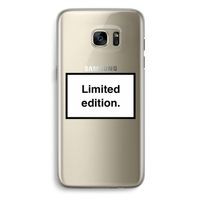 Limited edition: Samsung Galaxy S7 Edge Transparant Hoesje