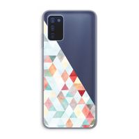 Gekleurde driehoekjes pastel: Samsung Galaxy A03s Transparant Hoesje Gekleurde driehoekjes pastel: Samsung Galaxy A03s Transparant Hoesje