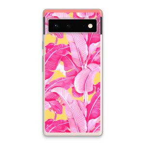 Pink Banana: Google Pixel 6 Transparant Hoesje