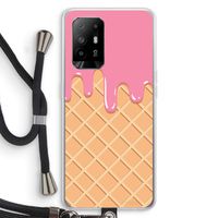 Ice cream: Oppo A94 5G Transparant Hoesje met koord