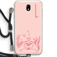 Love is in the air: Samsung Galaxy J7 (2017) Transparant Hoesje met koord