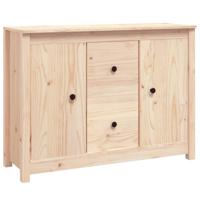 The Living Store Dressoir - Grenenhout - 100 x 35 x 74 cm - Minimalistisch design