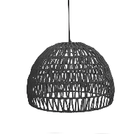 LABEL51 Hanglamp Rope - Zwart - Katoen - L