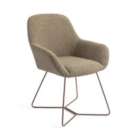 Jesper Home Eetkamerstoel 'Kushi' Beehive Rose, kleur Moss Meadow