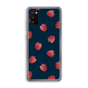 Framboosjes: Samsung Galaxy A41 Transparant Hoesje