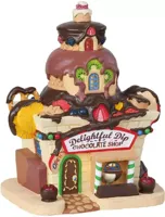 Lemax delightful dip chocolate shop verlicht kersthuisje Sugar &apos;N&apos; Spice 2018