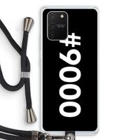 #9000: Samsung Galaxy S10 Lite Transparant Hoesje met koord #9000: Samsung Galaxy S10 Lite Transparant Hoesje met koord