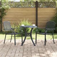 Tuinstoel 2 pcs Antraciet 56 x 65 x 89 cm Staal
