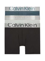 Calvin Klein - 3p Boxer Briefs - Steel Cotton - 6VT, Maat:S