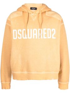 DSQUARED2 hoodie à logo imprimé - Jaune