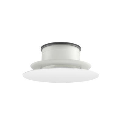 Designventiel Large m/montagering wit RAL9003