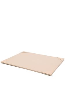 Smythson tapis de bureau à logo imprimé - Rose