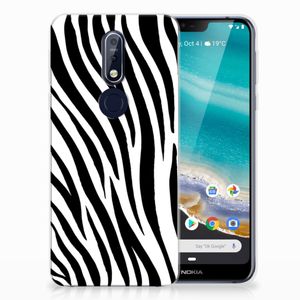 Nokia 7.1 TPU Hoesje Zebra