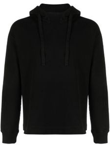 Ten C hoodie en coton à épaules tombantes - Noir