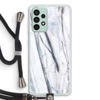 Gestreepte marmer: Samsung Galaxy A52s 5G Transparant Hoesje met koord