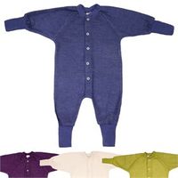 Pyjama 1-delig zonder Voetjes Biologisch Wollen Badstof