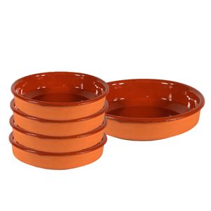 5x Tapas borden/ovenschalen set Sevilla 18 en 35 cm