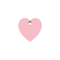 Heart IV plastic dierenpenning small/klein 2,01 cm x 2,01 cm - RedDingo
