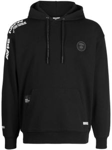 AAPE BY *A BATHING APE® hoodie à lien de resserrage - Noir