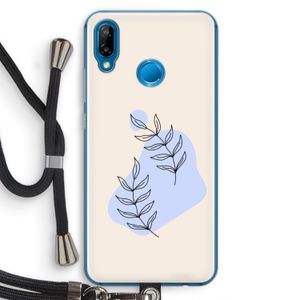 Leaf me if you can: Huawei P20 Lite Transparant Hoesje met koord