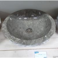 Waskom Natuursteen W01 Marmo Grijs 40x40x15 cm - Spoelbak