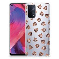 TPU bumper voor OPPO A74 5G | A54 5G Poep Emojis