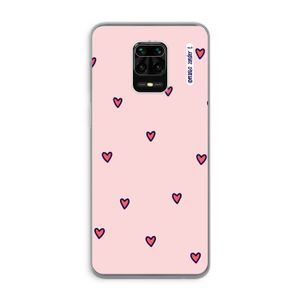 Hartjes: Xiaomi Redmi Note 9 Pro Transparant Hoesje