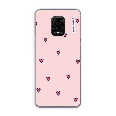 Hartjes: Xiaomi Redmi Note 9 Pro Transparant Hoesje