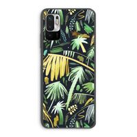 Tropical Palms Dark: Xiaomi Redmi Note 10 5G Transparant Hoesje