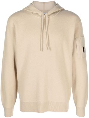 C.P. Company hoodie à détail de lunettes - Tons neutres