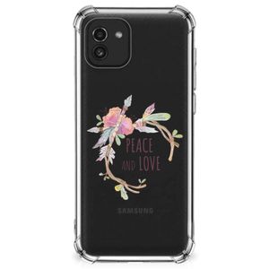 Samsung Galaxy A03 Stevig Bumper Hoesje Boho Text